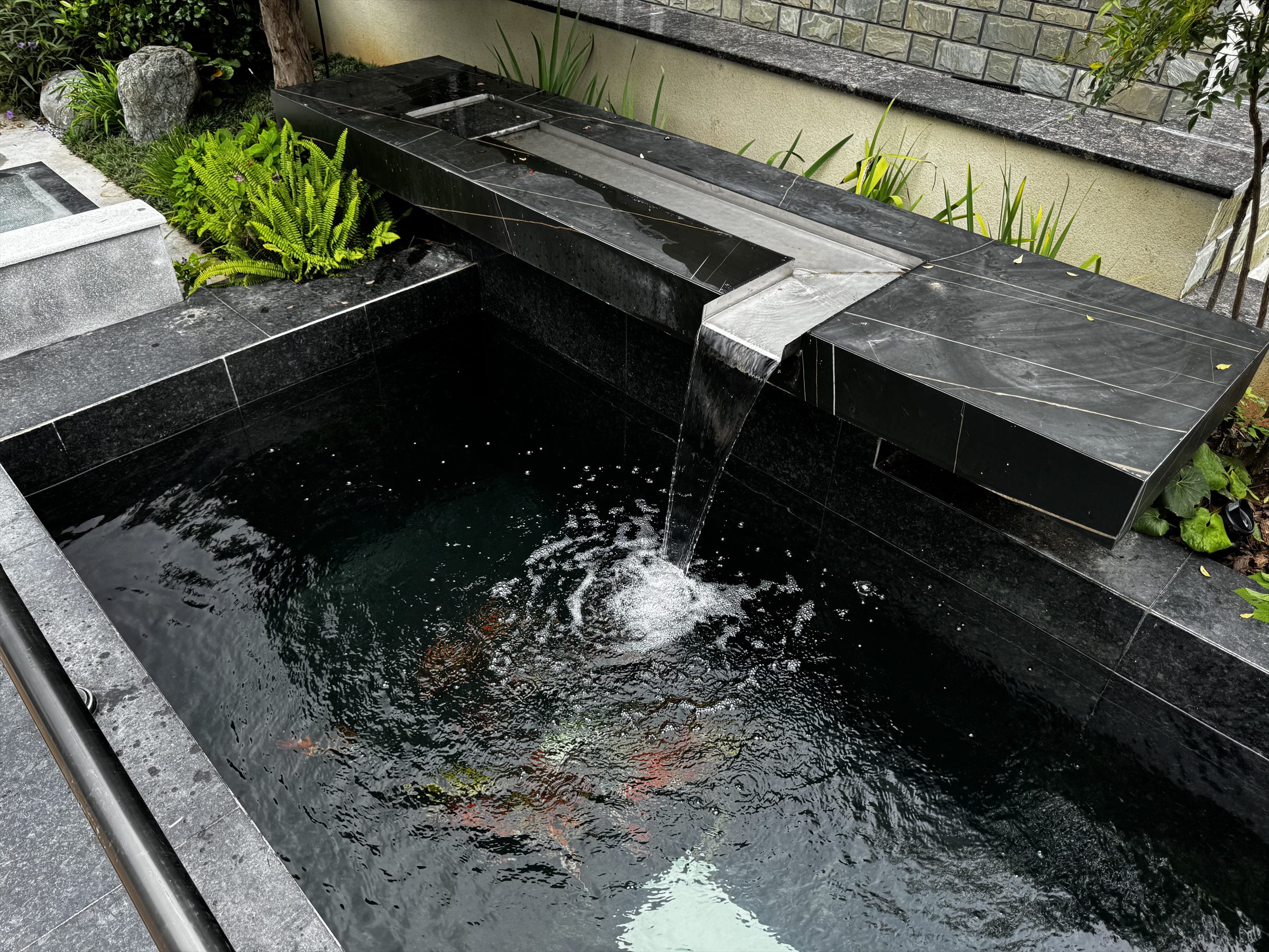 水院叠水细节