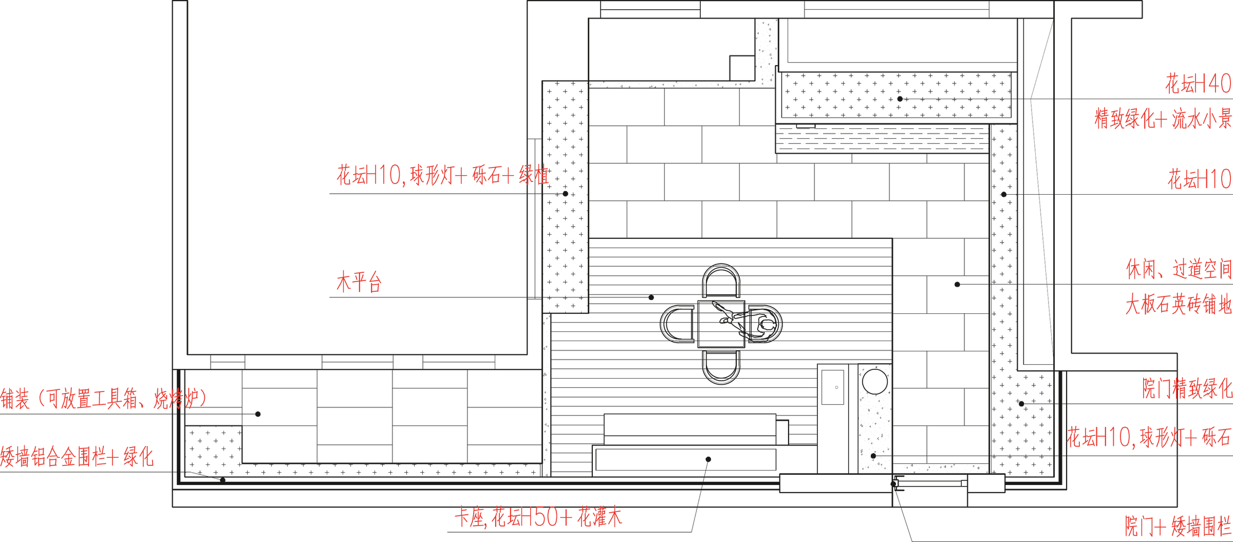 简庭有序庭院平面设计图